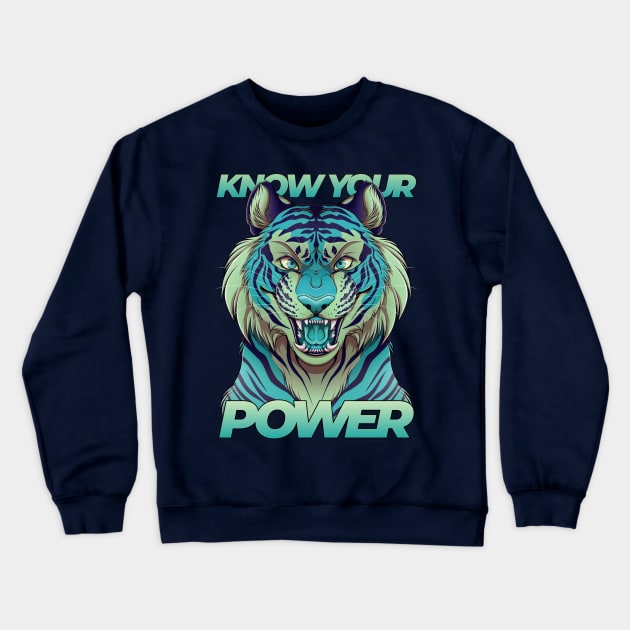 Know your power - Reef Crewneck Sweatshirt by BlueLionMane